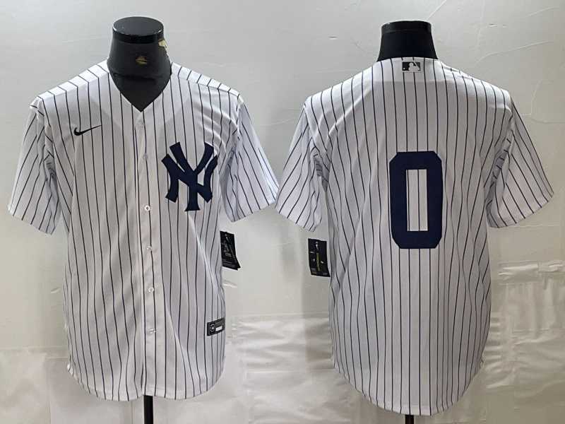Men%27s New York Yankees #0 Marcus Stroman No Name White Cool Base Stitched Jersey->new york mets->MLB Jersey